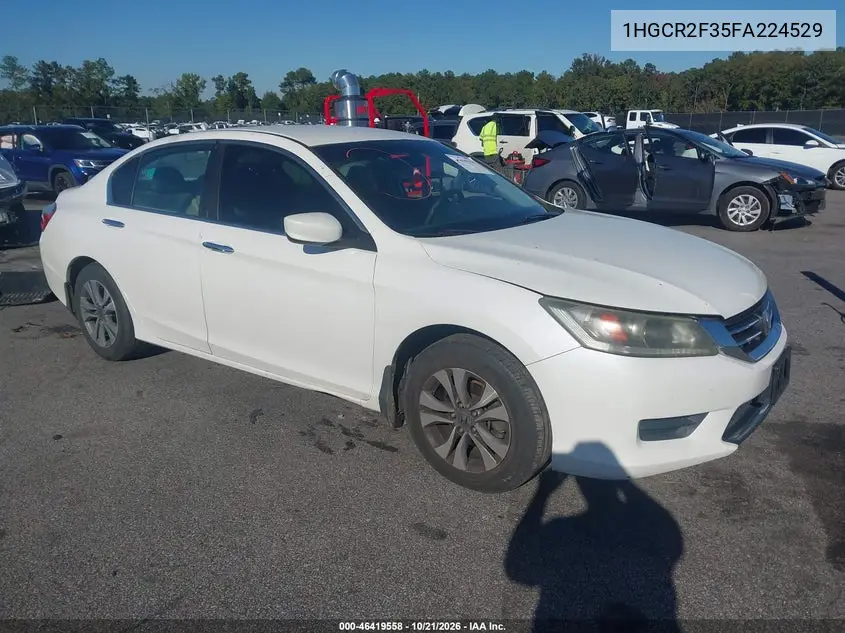 HONDA ACCORD 2015, VIN 1HGCR2F35FA224529