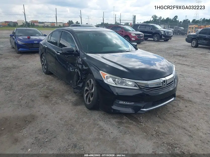 HONDA ACCORD 2016, VIN 1HGCR2F9XGA032223