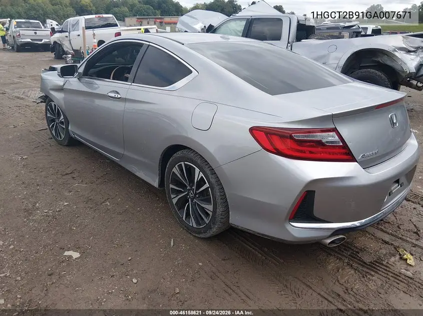 2016 HONDA ACCORD VIN 1HGCT2B91GA007671 — фото 3