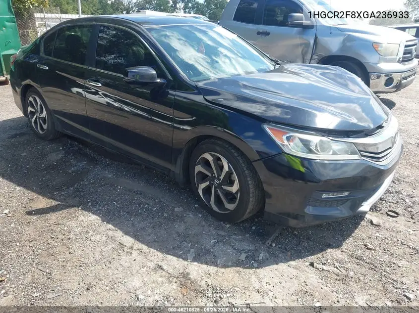 HONDA ACCORD 2016, VIN 1HGCR2F8XGA236933