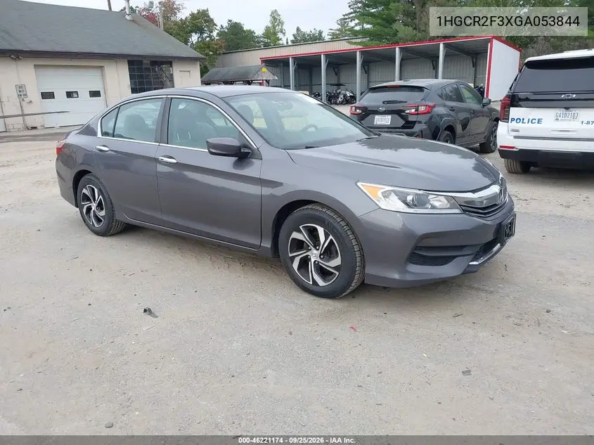 HONDA ACCORD 2016, VIN 1HGCR2F3XGA053844