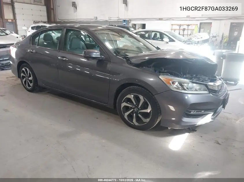 HONDA ACCORD 2016, VIN 1HGCR2F87GA033269