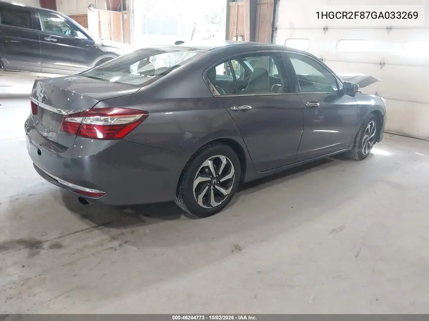 2016 HONDA ACCORD VIN 1HGCR2F87GA033269 — фото 4