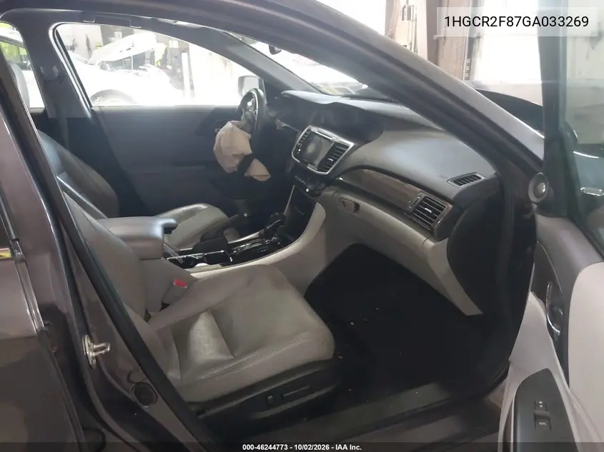 2016 HONDA ACCORD VIN 1HGCR2F87GA033269 — фото 5