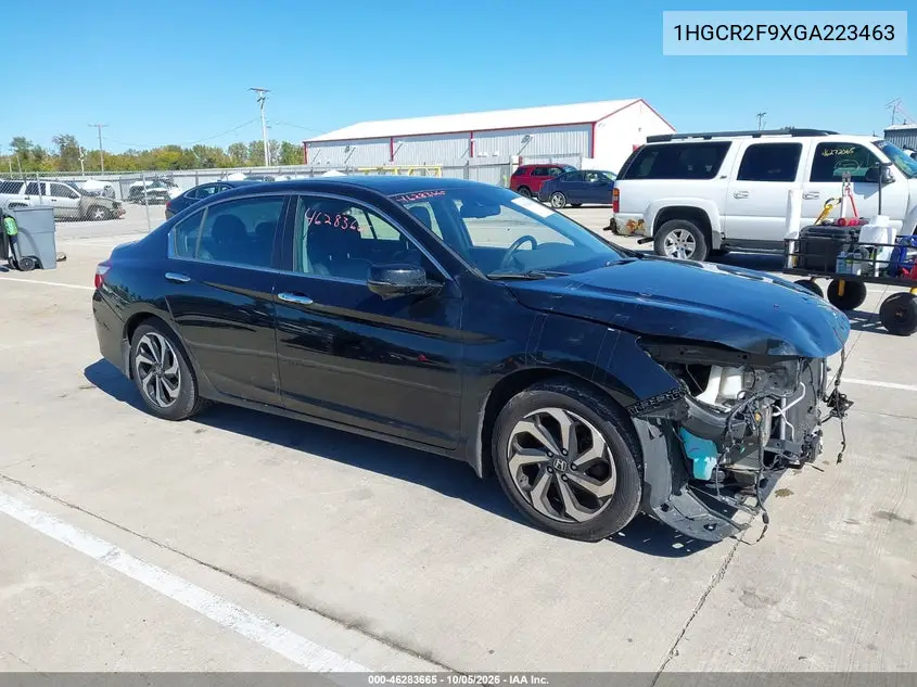 HONDA ACCORD 2016, VIN 1HGCR2F9XGA223463