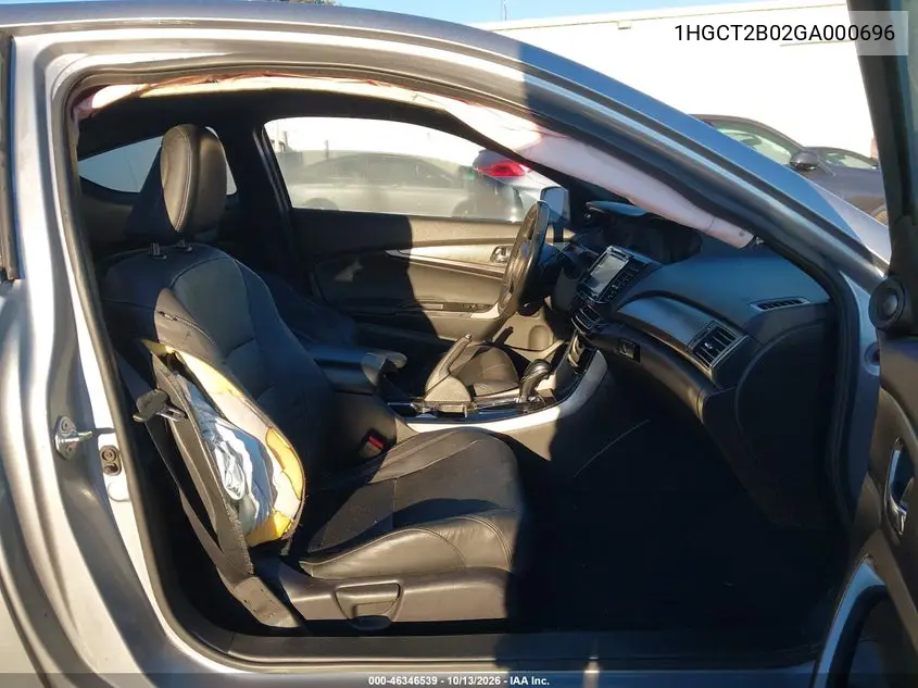 2016 HONDA ACCORD VIN 1HGCT2B02GA000696 — фото 5