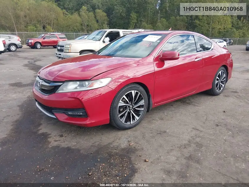 2016 HONDA ACCORD VIN 1HGCT1B84GA010968 — фото 2