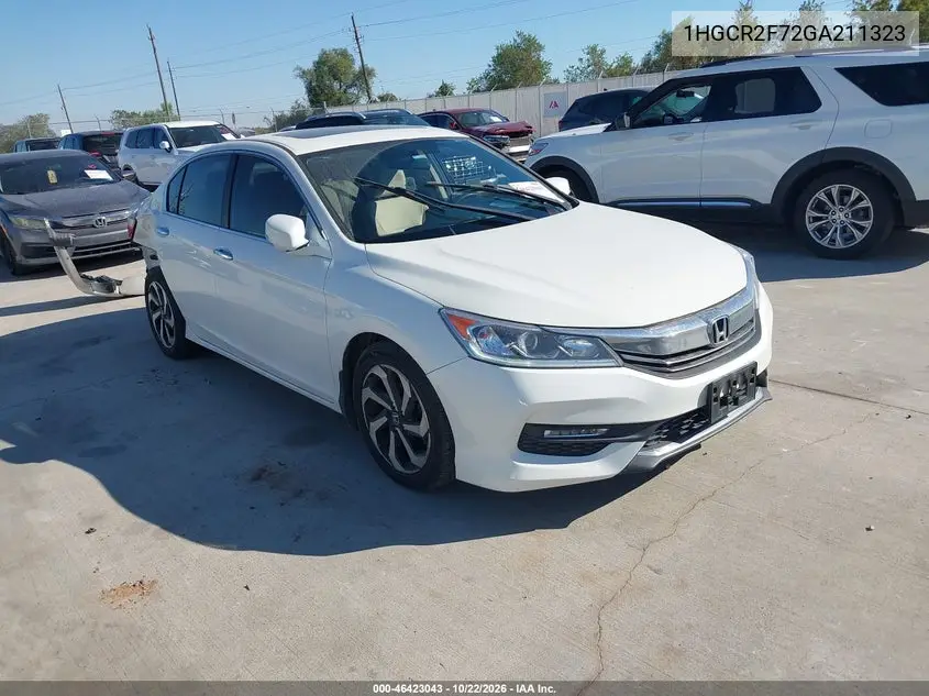 HONDA ACCORD 2016, VIN 1HGCR2F72GA211323