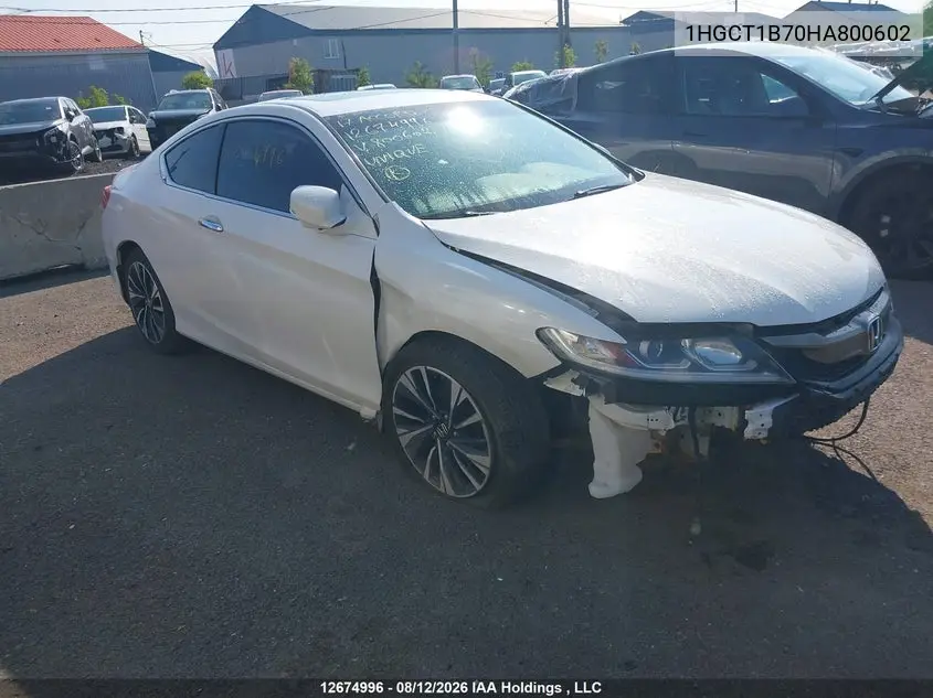 HONDA ACCORD 2017, VIN 1HGCT1B70HA800602