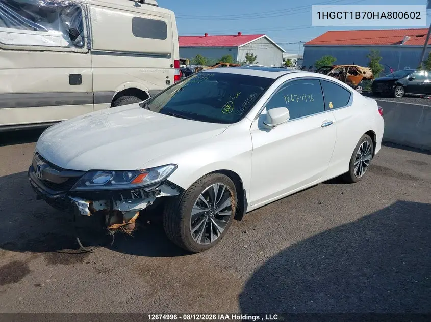 2017 HONDA ACCORD VIN 1HGCT1B70HA800602 — фото 2