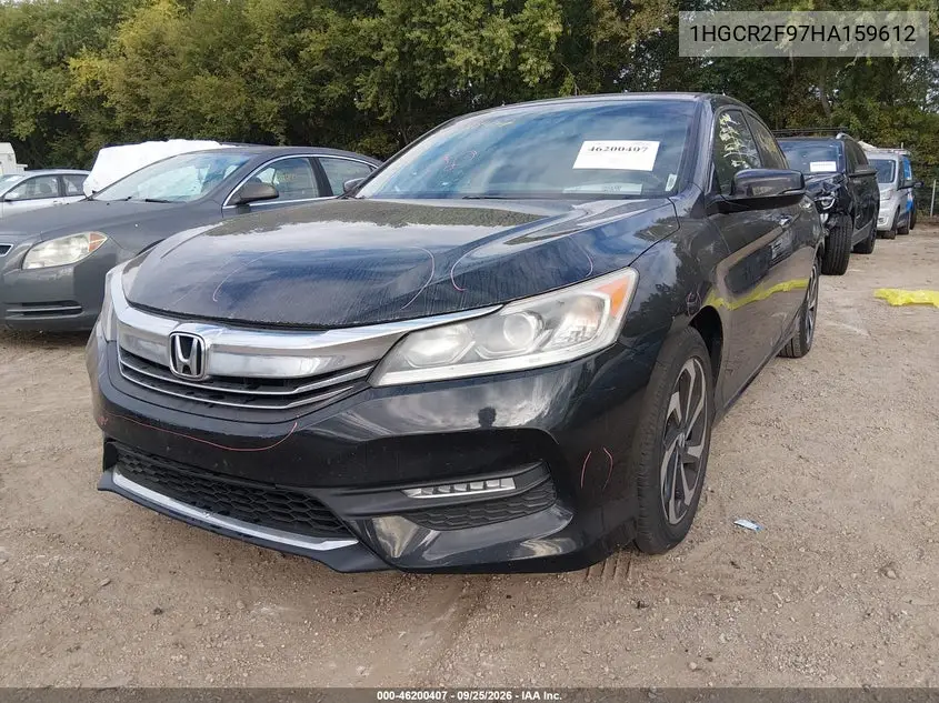 2017 HONDA ACCORD VIN 1HGCR2F97HA159612 — фото 2