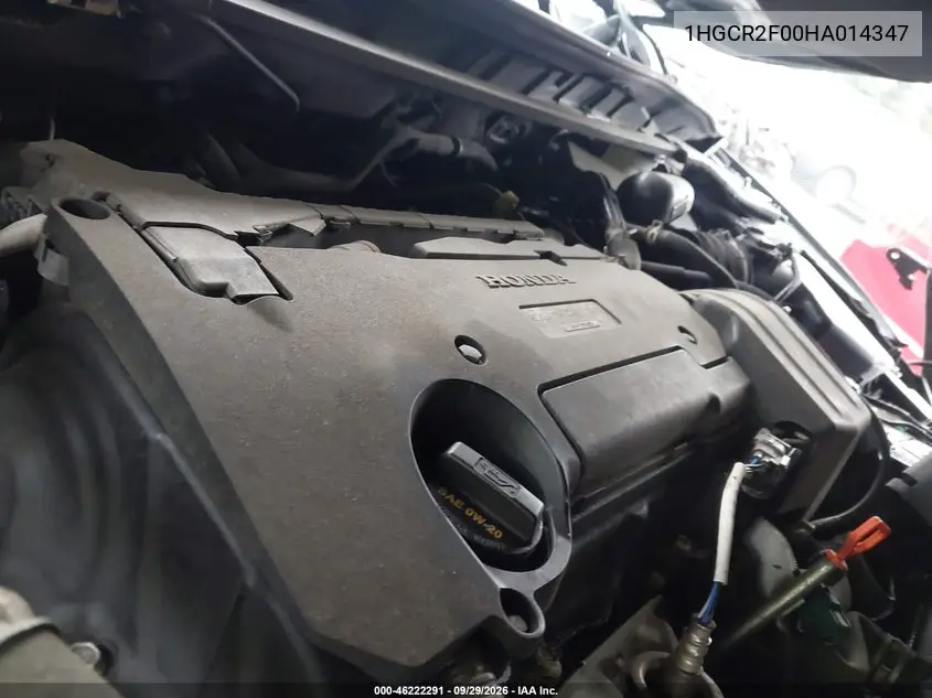 2017 HONDA ACCORD VIN 1HGCR2F00HA014347 — фото 10