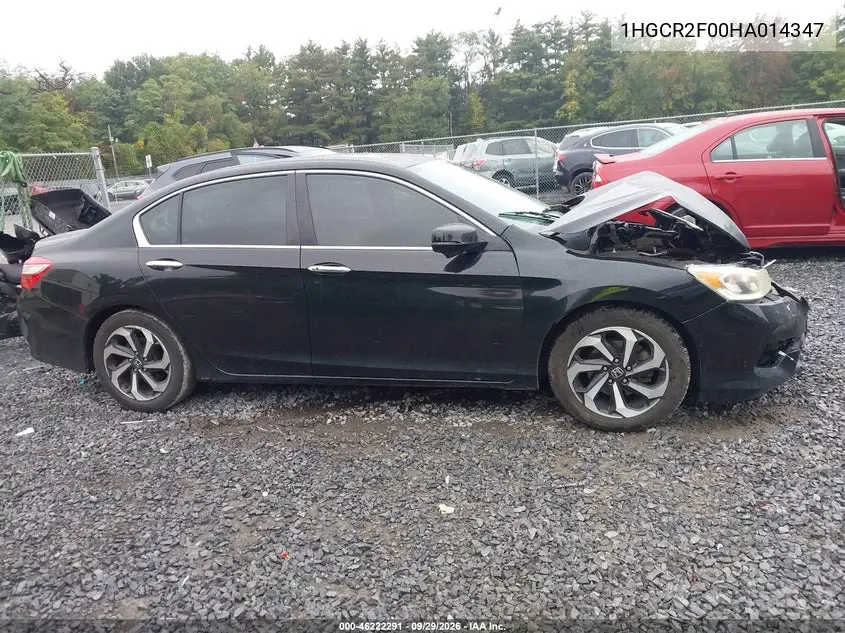 2017 HONDA ACCORD VIN 1HGCR2F00HA014347 — фото 13