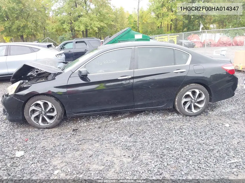 2017 HONDA ACCORD VIN 1HGCR2F00HA014347 — фото 14