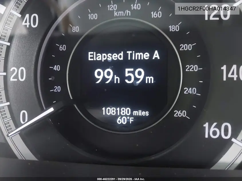 2017 HONDA ACCORD VIN 1HGCR2F00HA014347 — фото 15