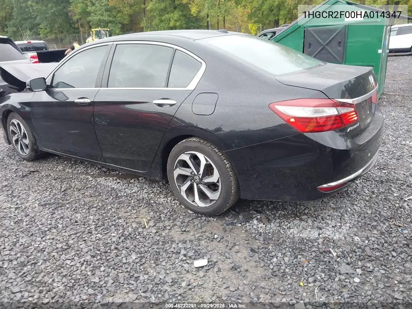 2017 HONDA ACCORD VIN 1HGCR2F00HA014347 — фото 3