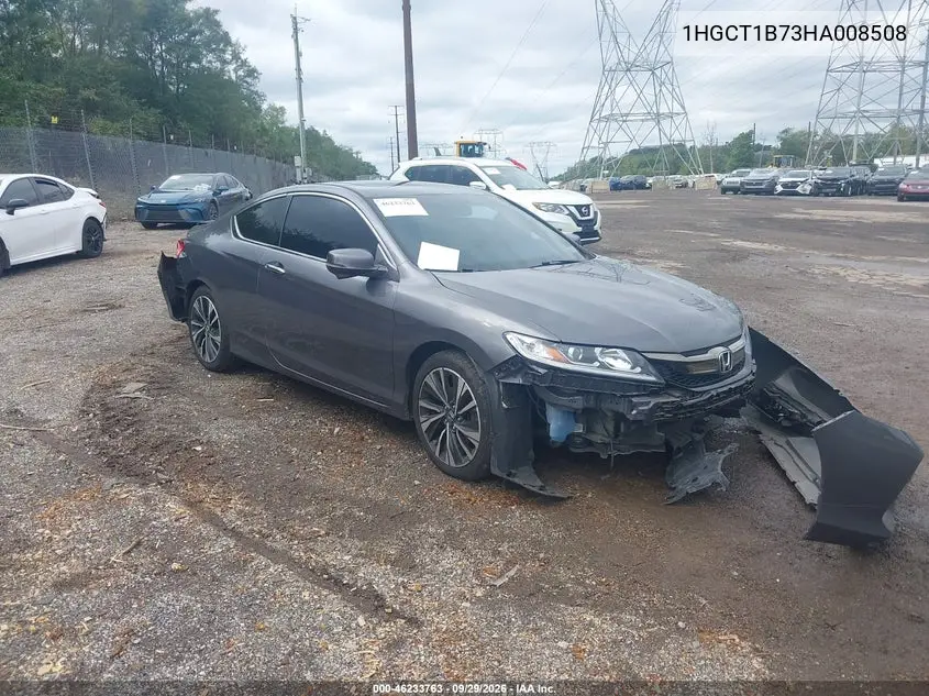 HONDA ACCORD 2017, VIN 1HGCT1B73HA008508
