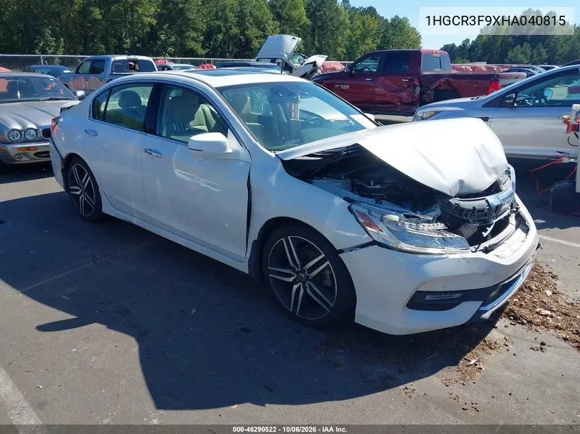 HONDA ACCORD 2017, VIN 1HGCR3F9XHA040815