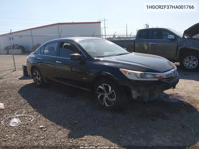 HONDA ACCORD 2017, VIN 1HGCR2F37HA001766