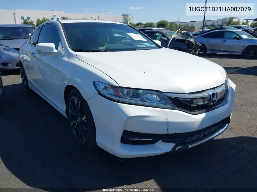 HONDA ACCORD 2017, VIN 1HGCT1B71HA007079