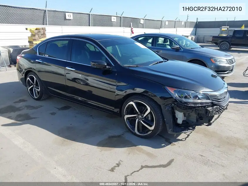 HONDA ACCORD 2017, VIN 1HGCR2F32HA272010