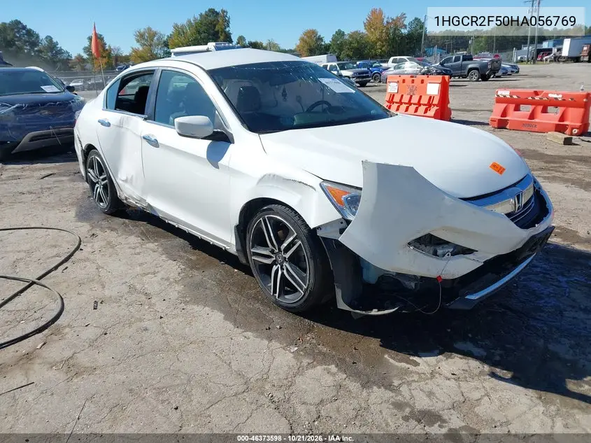 HONDA ACCORD 2017, VIN 1HGCR2F50HA056769