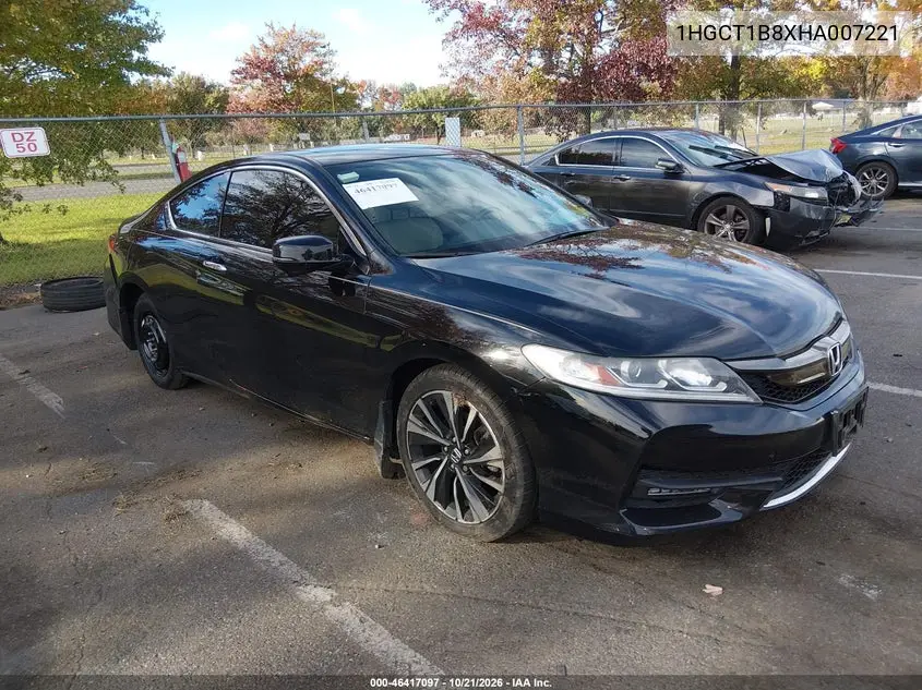 HONDA ACCORD 2017, VIN 1HGCT1B8XHA007221
