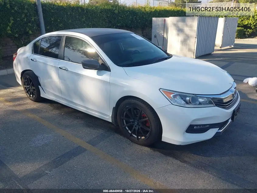 HONDA ACCORD 2017, VIN 1HGCR2F53HA055406