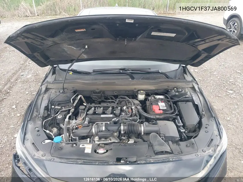 2018 HONDA ACCORD VIN 1HGCV1F37JA800569 — фото 10