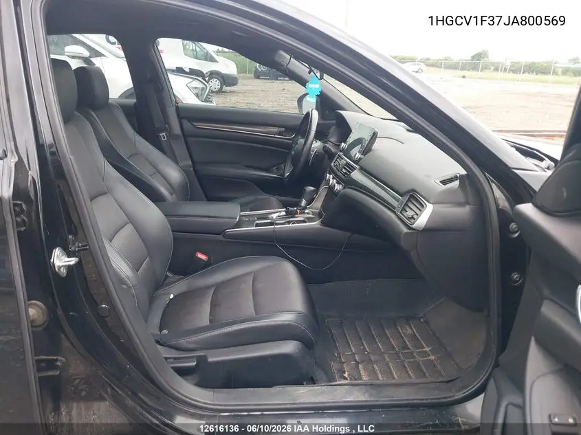 2018 HONDA ACCORD VIN 1HGCV1F37JA800569 — фото 5