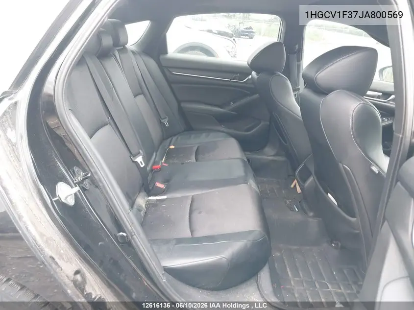 2018 HONDA ACCORD VIN 1HGCV1F37JA800569 — фото 8