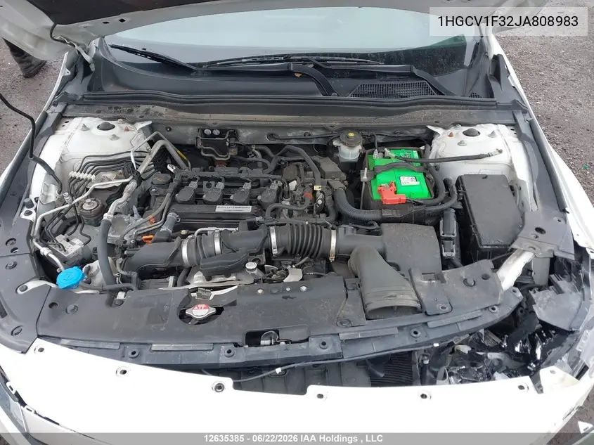 2018 HONDA ACCORD VIN 1HGCV1F32JA808983 — фото 10