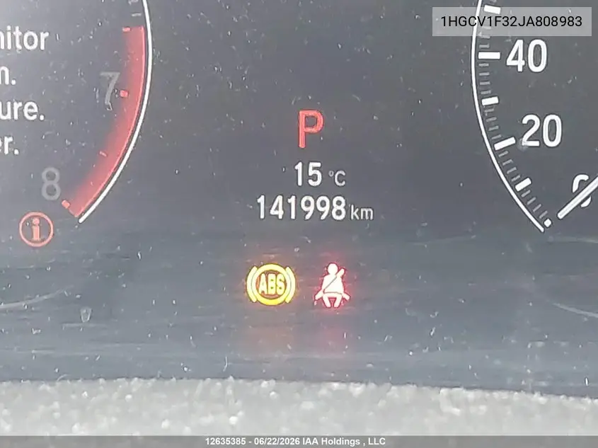 2018 HONDA ACCORD VIN 1HGCV1F32JA808983 — фото 15