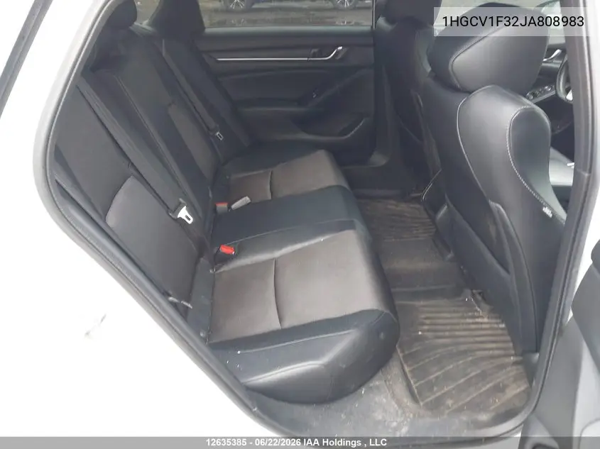 2018 HONDA ACCORD VIN 1HGCV1F32JA808983 — фото 8