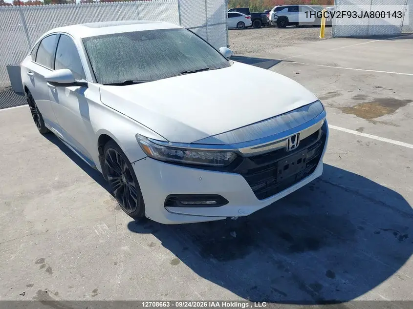 HONDA ACCORD 2018, VIN 1HGCV2F93JA800143