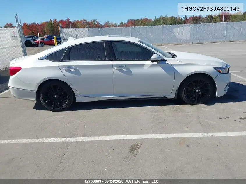2018 HONDA ACCORD VIN 1HGCV2F93JA800143 — фото 12
