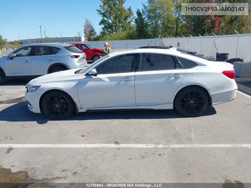 2018 HONDA ACCORD VIN 1HGCV2F93JA800143 — фото 13