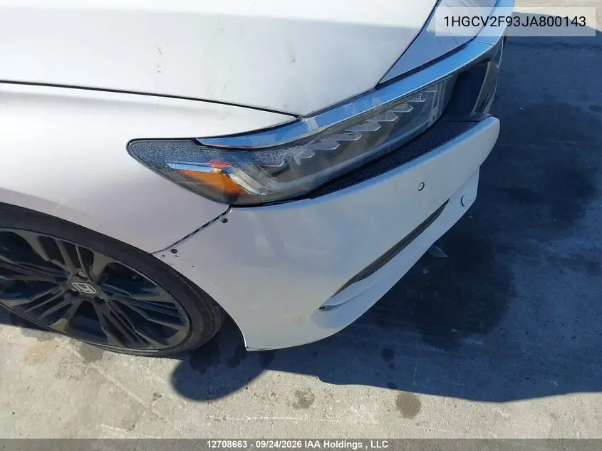 2018 HONDA ACCORD VIN 1HGCV2F93JA800143 — фото 18