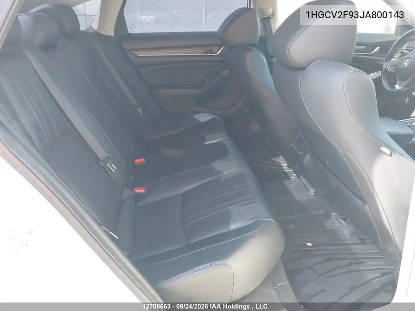 2018 HONDA ACCORD VIN 1HGCV2F93JA800143 — фото 8