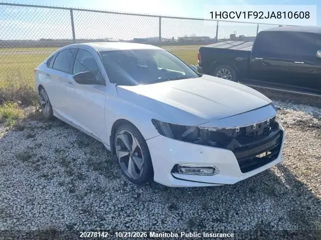 HONDA ACCORD 2018, VIN 1HGCV1F92JA810608