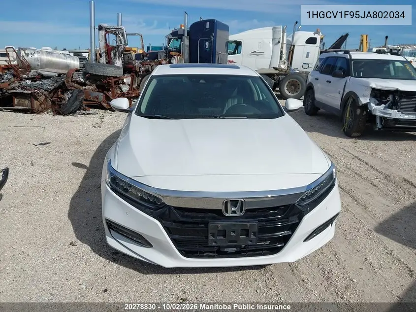 2018 HONDA ACCORD VIN 1HGCV1F95JA802034 — фото 12