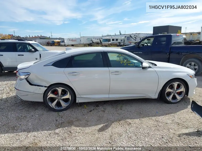 2018 HONDA ACCORD VIN 1HGCV1F95JA802034 — фото 13