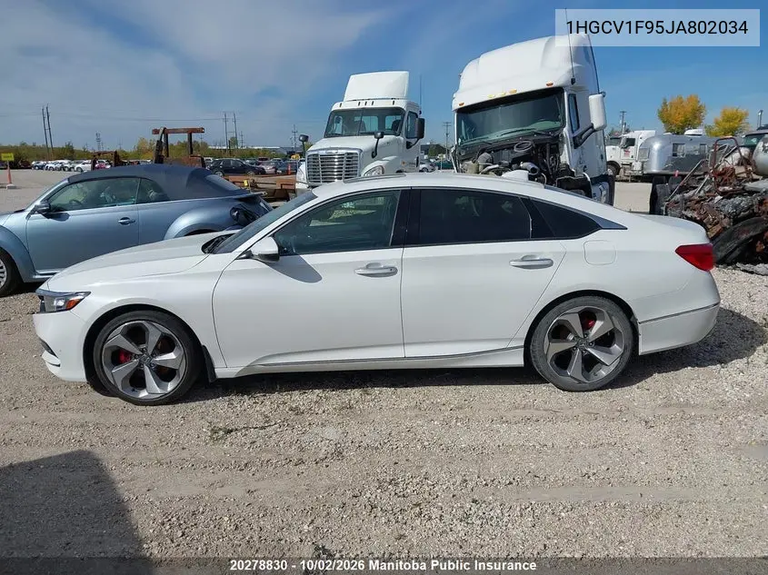 2018 HONDA ACCORD VIN 1HGCV1F95JA802034 — фото 14