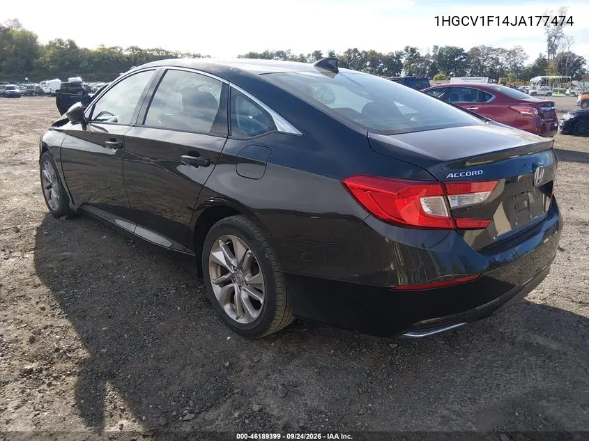 2018 HONDA ACCORD VIN 1HGCV1F14JA177474 — фото 3