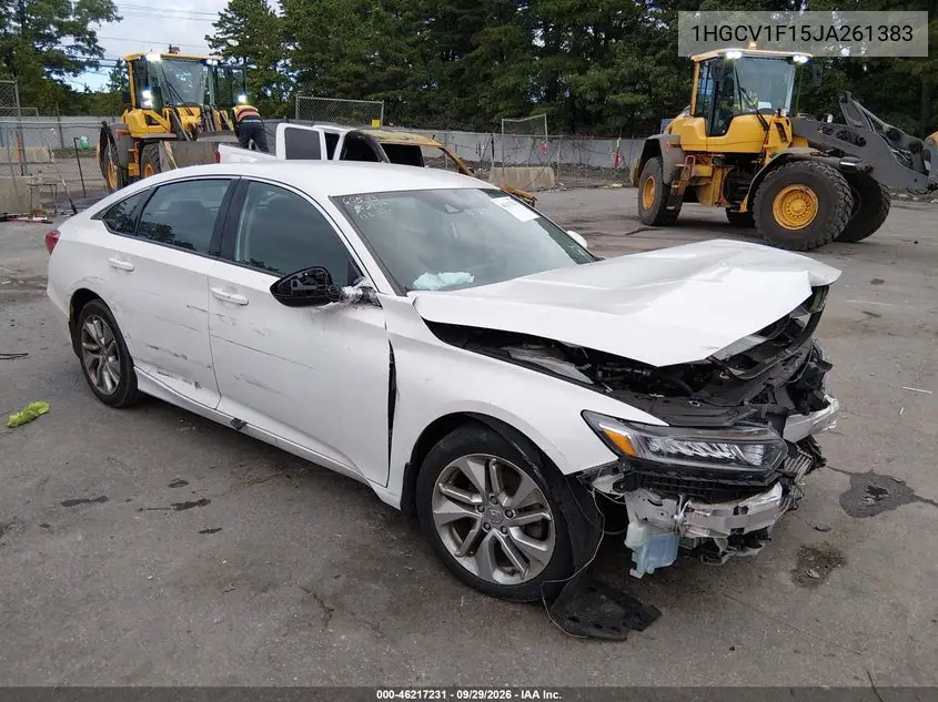 HONDA ACCORD 2018, VIN 1HGCV1F15JA261383