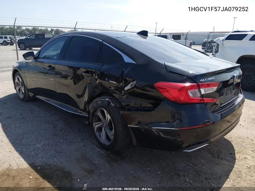2018 HONDA ACCORD VIN 1HGCV1F57JA079252 — фото 3