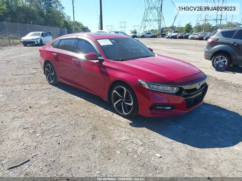 HONDA ACCORD 2018, VIN 1HGCV2E39JA029023