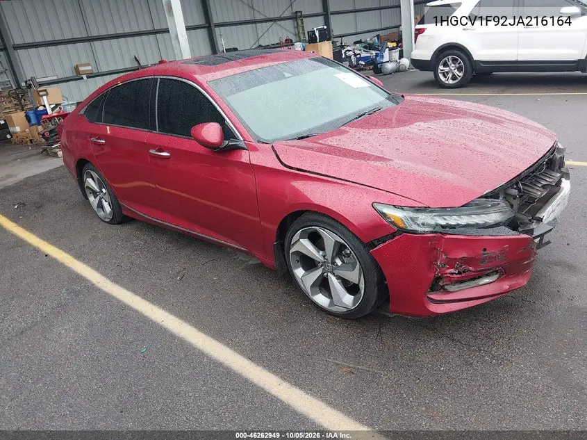 HONDA ACCORD 2018, VIN 1HGCV1F92JA216164