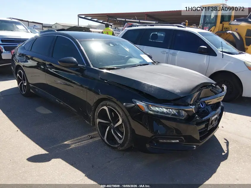 HONDA ACCORD 2018, VIN 1HGCV1F38JA099072