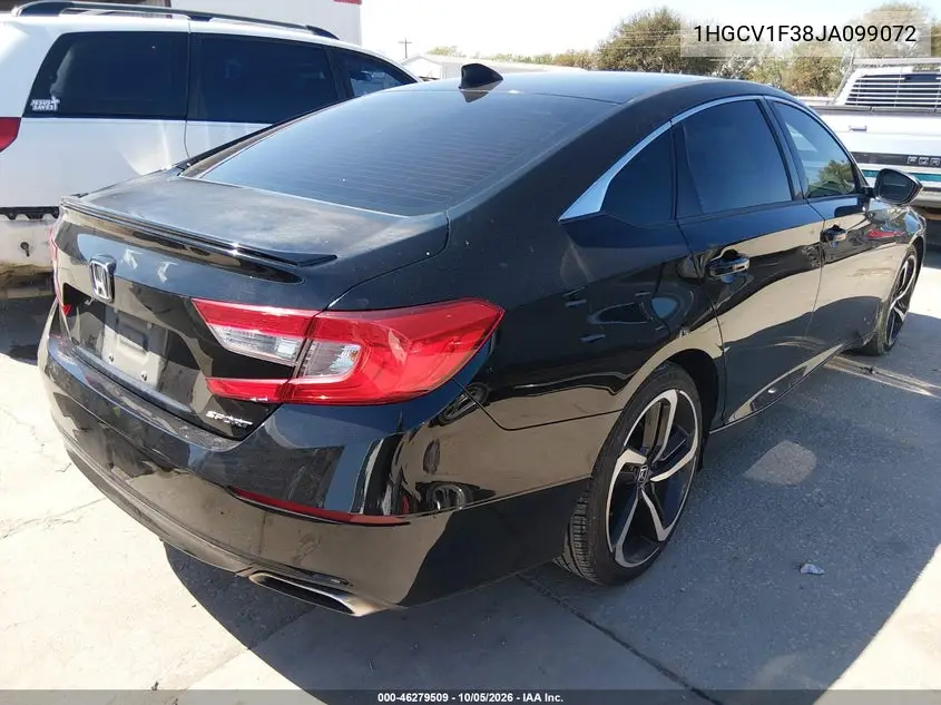 2018 HONDA ACCORD VIN 1HGCV1F38JA099072 — фото 4